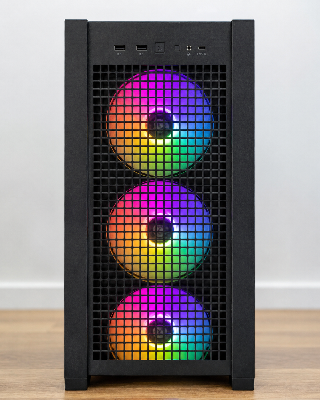 Representative Coastline airflow desktop chassis; exact unit photos supplied before purchase